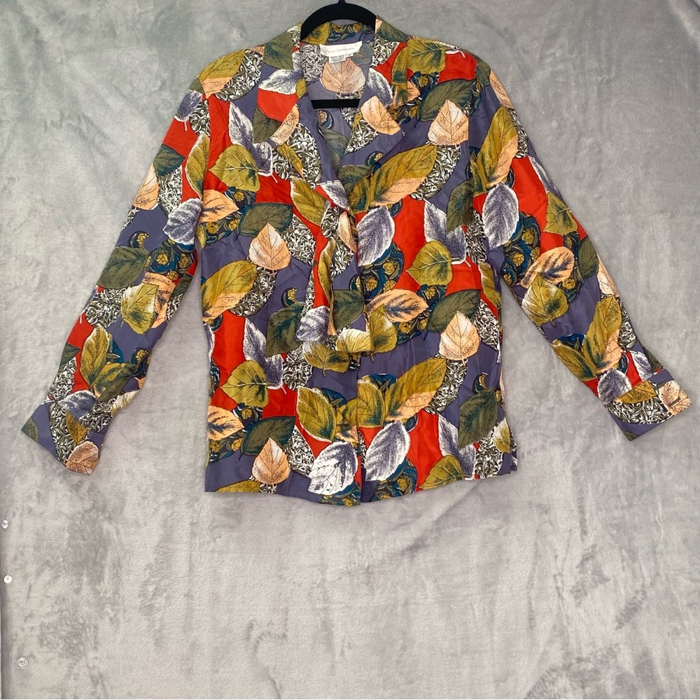 Vintage Four Seasons 100% Silk Fall Gilmore Girls Eclectic Business Casual Sz 6